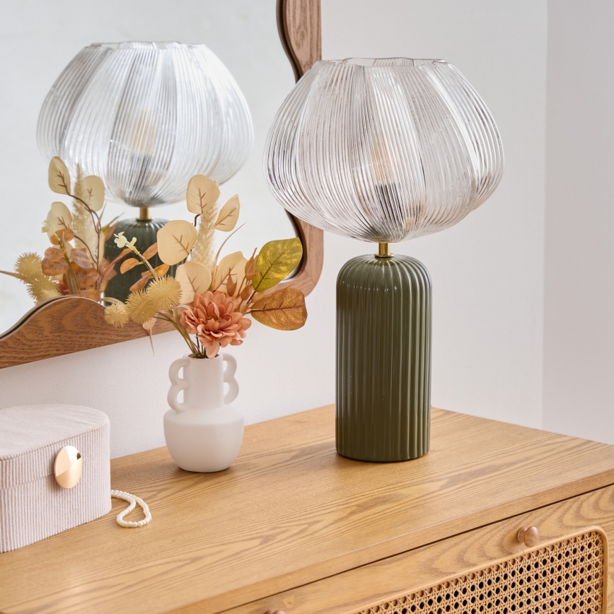 Atmosphera - Bordslampa PHYLAS 1xE14/40W/230V grön