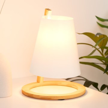 Atmosphera - Bordslampa PITA 1xE14/40W/230V bambu