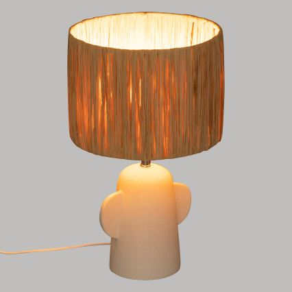 Atmosphera - Bordslampa RAIA 1xE27/40W/230V raffiabaster