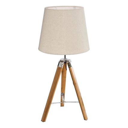 Atmosphera - Bordslampa RUNO 1xE27/25W/230V bambu/grädde