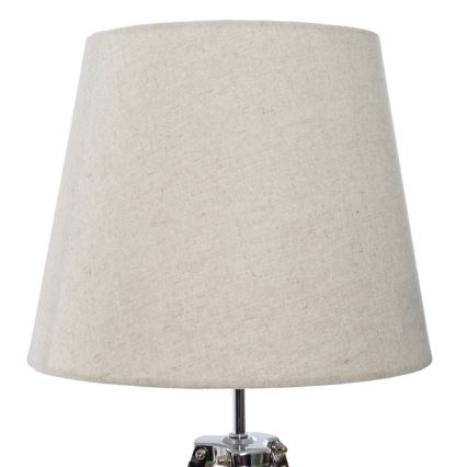 Atmosphera - Bordslampa RUNO 1xE27/25W/230V bambu/grädde