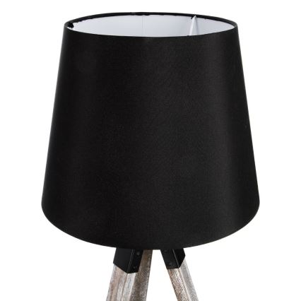 Atmosphera - Bordslampa RUNO 1xE27/25W/230V trä/svart
