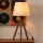 Atmosphera - Bordslampa RUNO 1xE27/25W/230V trä/vit