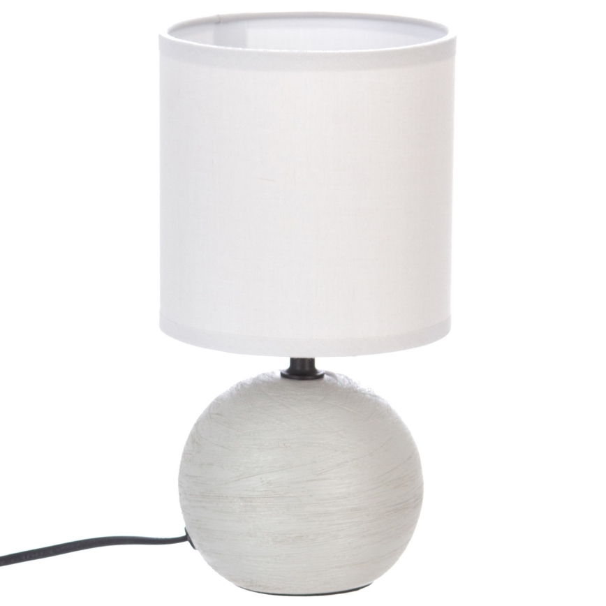 Atmosphera - Bordslampa TIMÉO 1xE14/60W/230V grå/vit
