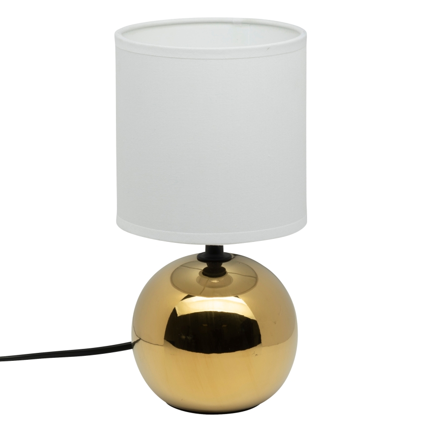 Atmosphera - Bordslampa TIMÉO 1xE14/60W/230V guld/vit