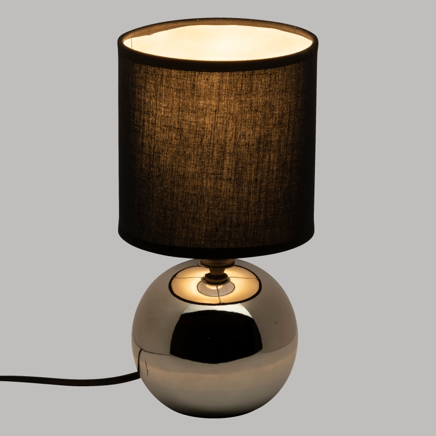 Atmosphera - Bordslampa TIMÉO 1xE14/60W/230V skinande krom/svart