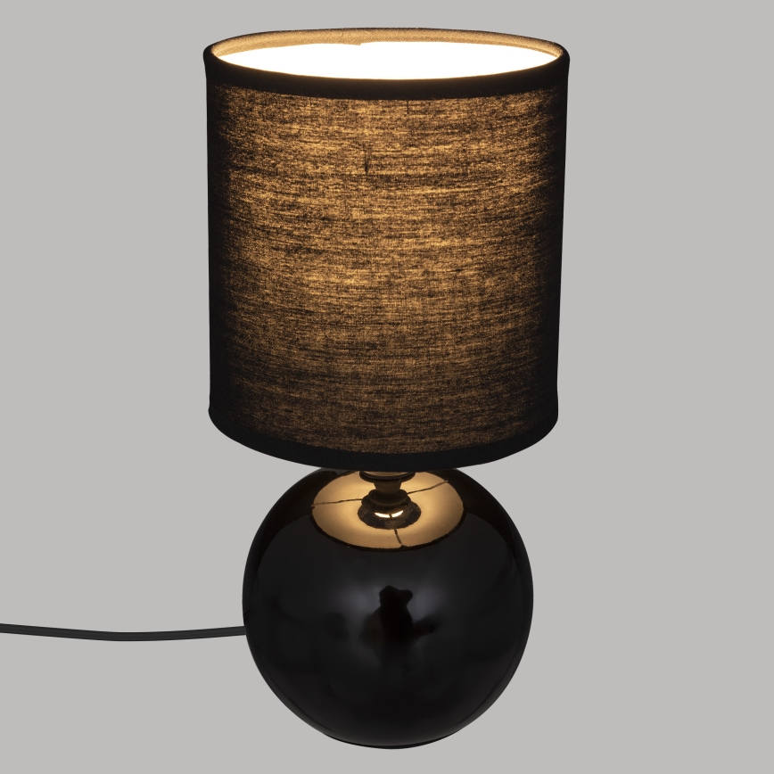 Atmosphera - Bordslampa TIMÉO 1xE14/60W/230V skinande svart