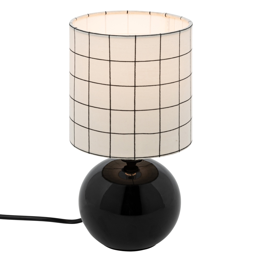 Atmosphera - Bordslampa TIMÉO 1xE14/60W/230V svart/vit