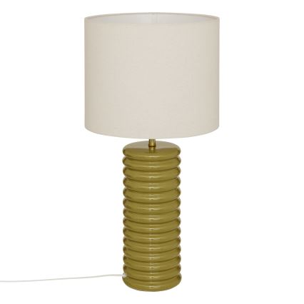 Atmosphera - Bordslampa VINUS 1xE27/60W/230V khakigrön