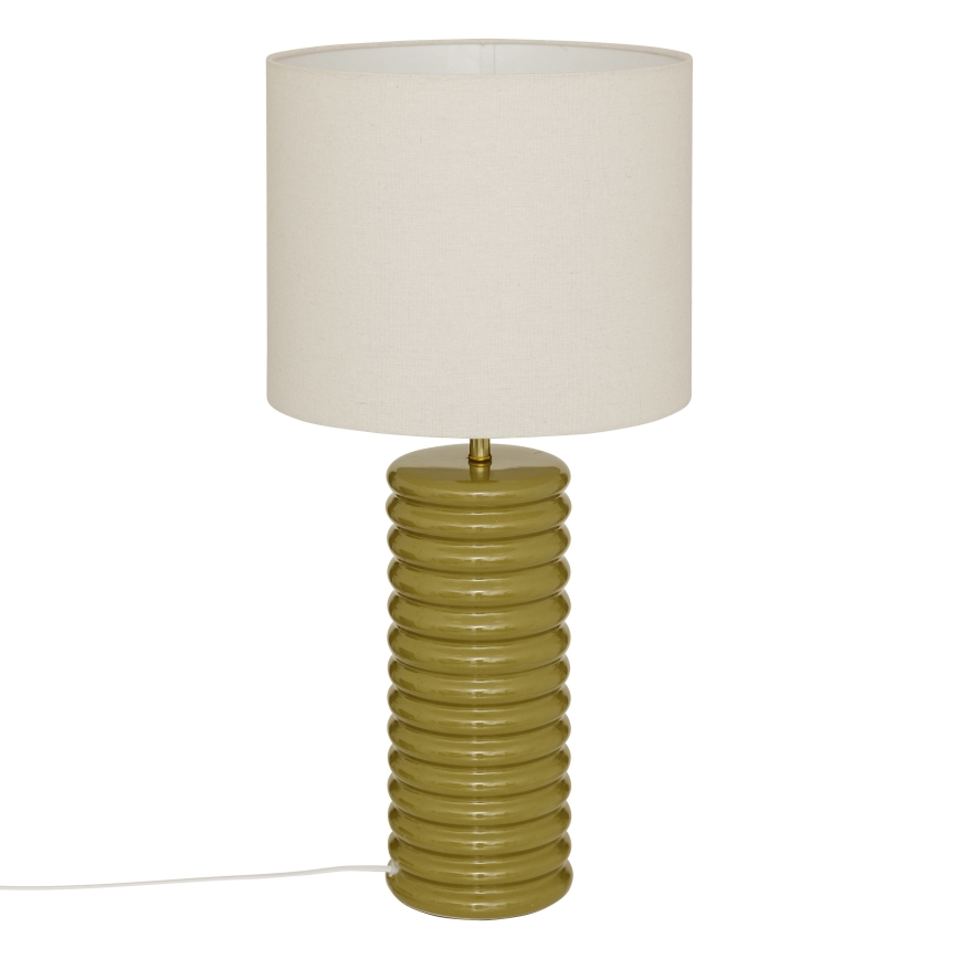 Atmosphera - Bordslampa VINUS 1xE27/60W/230V khakigrön