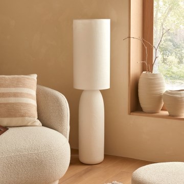 Atmosphera - Golvlampa KEYAH 1xE27/40W/230V vit