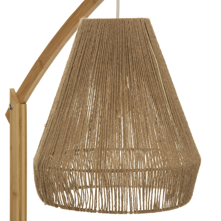 Atmosphera - Golvlampa PALM 1xE27/60W/230V bambu/hampa