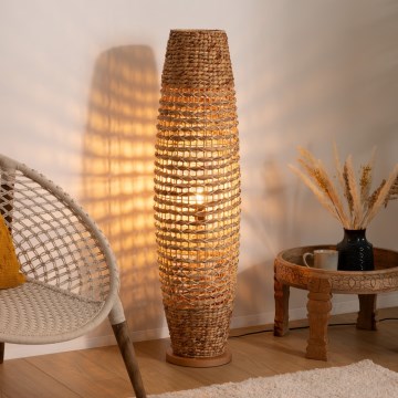 Atmosphera - Golvlampa SAND 1xE27/40W/230V bok/vattenhyacint