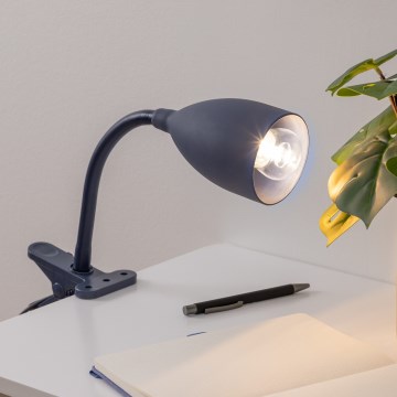 Atmosphera - Lampa med klämma SILY 1xE14/7W/230V blå