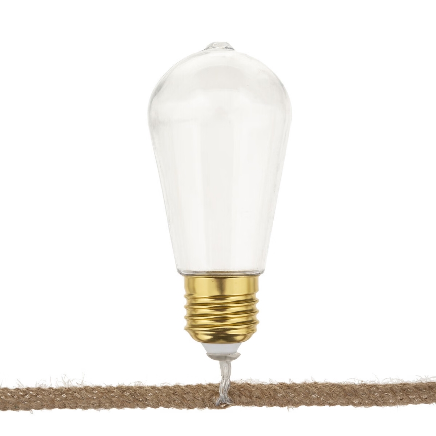 Atmosphera - LED dekorativ kedja KRANS 10xLED/2xAA 1,65m varm vit