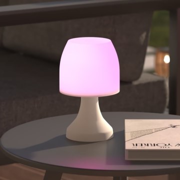 Atmosphera - LED RGB Bordslampa för utomhusbruk DOKK LED/3xAAA 19,5 cm IP44