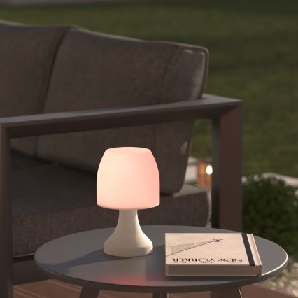 Atmosphera - LED RGB Bordslampa för utomhusbruk DOKK LED/3xAAA 19,5 cm IP44