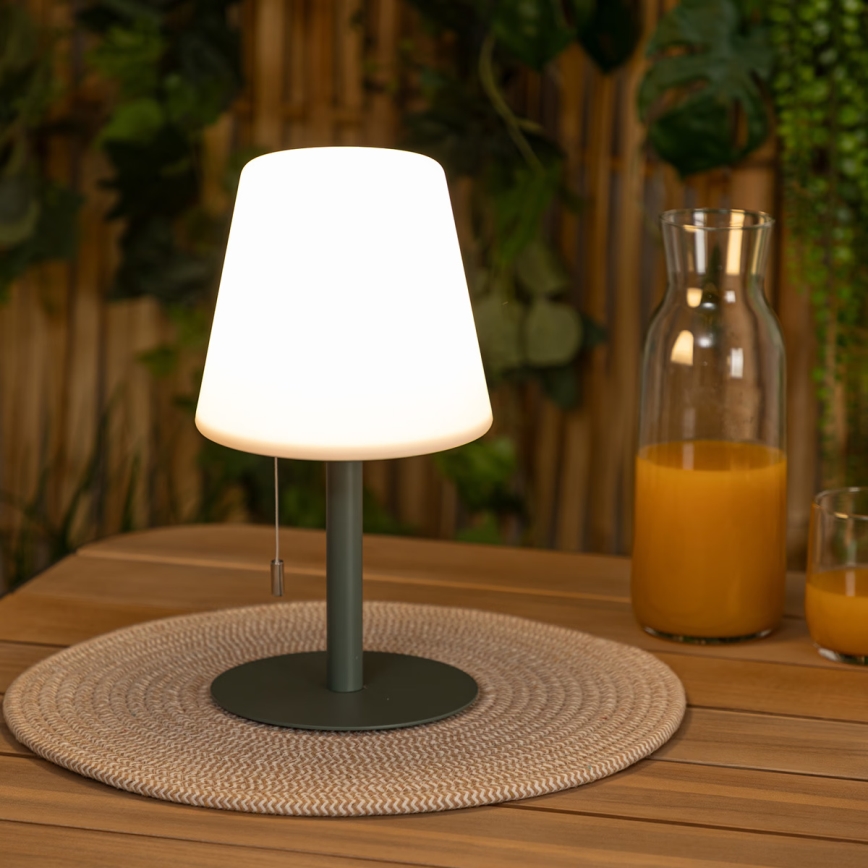 Atmosphera - LED RGBW Uppladdningsbar utomhus bordslampa ZACK LED/3,7V 1200 mAh IP44 grön