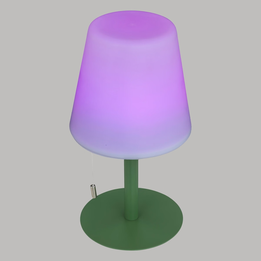 Atmosphera - LED RGBW Uppladdningsbar utomhus bordslampa ZACK LED/3,7V 1200 mAh IP44 grön