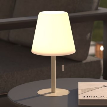 Atmosphera - LED RGBW Uppladdningsbar utomhus bordslampa ZACK LED/3,7V 1200 mAh IP44 beige