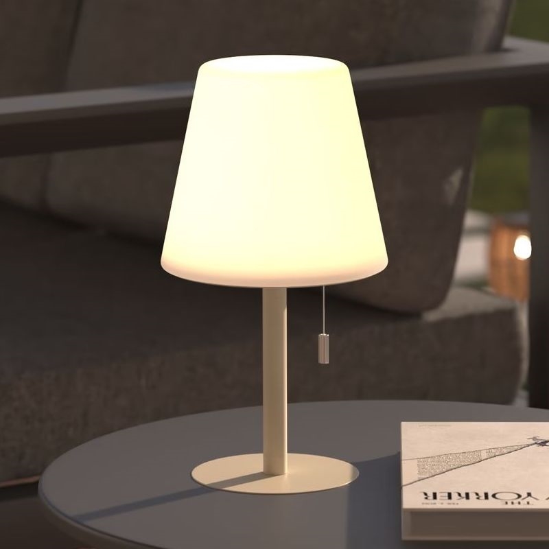 Atmosphera - LED RGBW Uppladdningsbar utomhus bordslampa ZACK LED/3,7V 1200 mAh IP44 beige