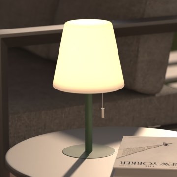 Atmosphera - LED RGBW Uppladdningsbar utomhus bordslampa ZACK LED/3,7V 1200 mAh IP44 grön