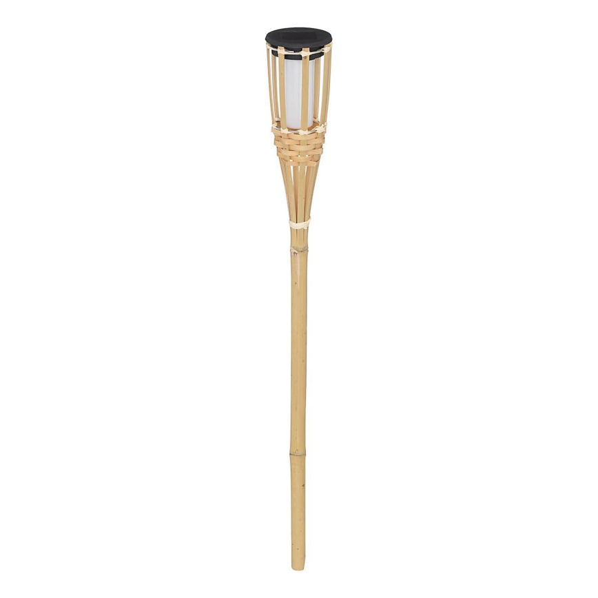 Atmosphera - LED solcellslampa MACEO LED/1,2V 300 mAh IP44 bambu