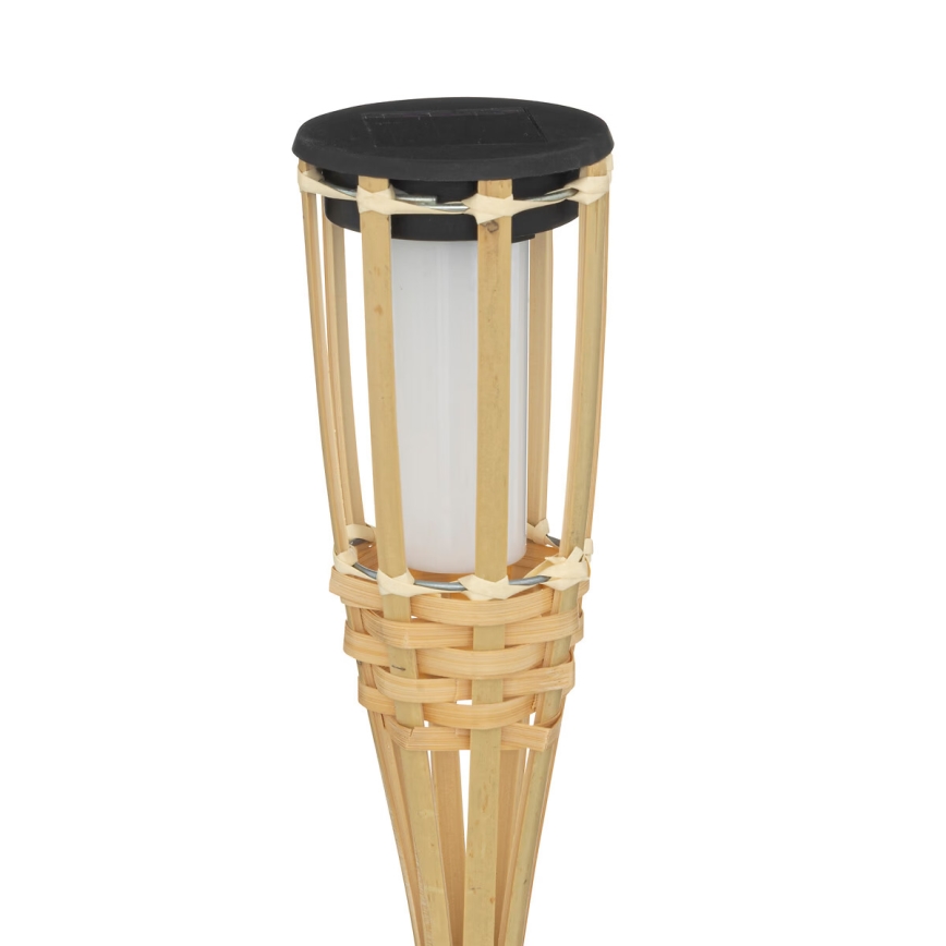 Atmosphera - LED solcellslampa MACEO LED/1,2V 300 mAh IP44 bambu