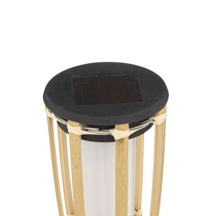 Atmosphera - LED solcellslampa MACEO LED/1,2V 300 mAh IP44 bambu
