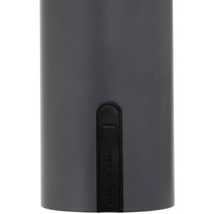 Atmosphera - LED Uppladdningsbar utomhus beröring bordslampa JANY LED/3,7V 22 cm 2200 mAh IP44 svart