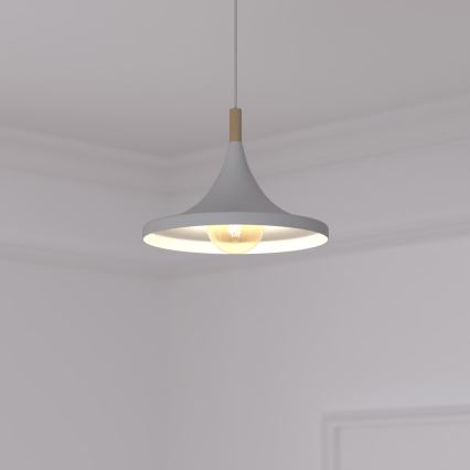 Atmosphera - Ljuskrona med textilsladd DEB 1xE27/60W/230V