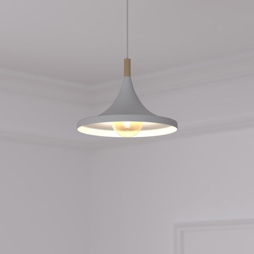 Atmosphera - Ljuskrona med textilsladd DEB 1xE27/60W/230V