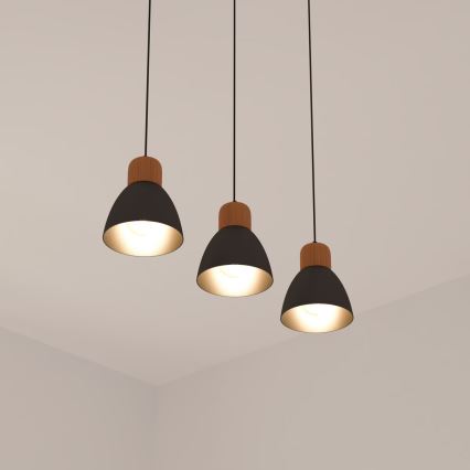 Atmosphera - Ljuskrona med textilsladd DESY 1xE27/40W/230V tall