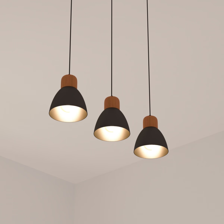 Atmosphera - Ljuskrona med textilsladd DESY 1xE27/40W/230V tall