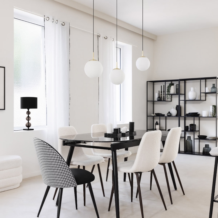 Atmosphera - Ljuskrona med textilsladd DRIS 1xE14/40W/230V