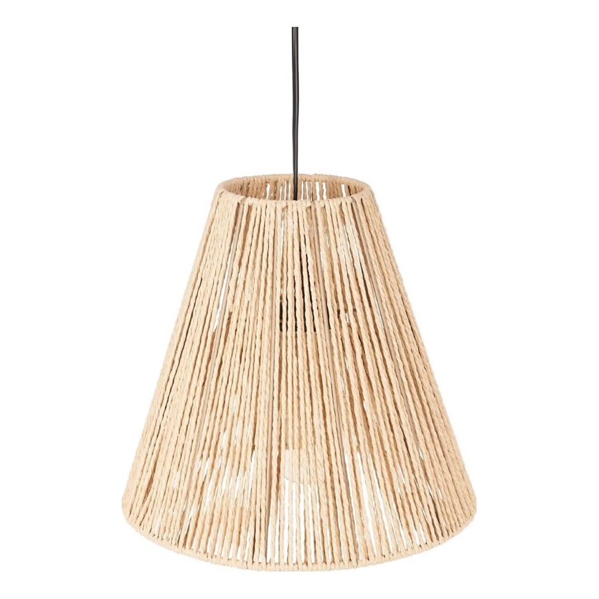 Atmosphera - Ljuskrona med textilsladd GIADA 1xE27/40W/230V jute