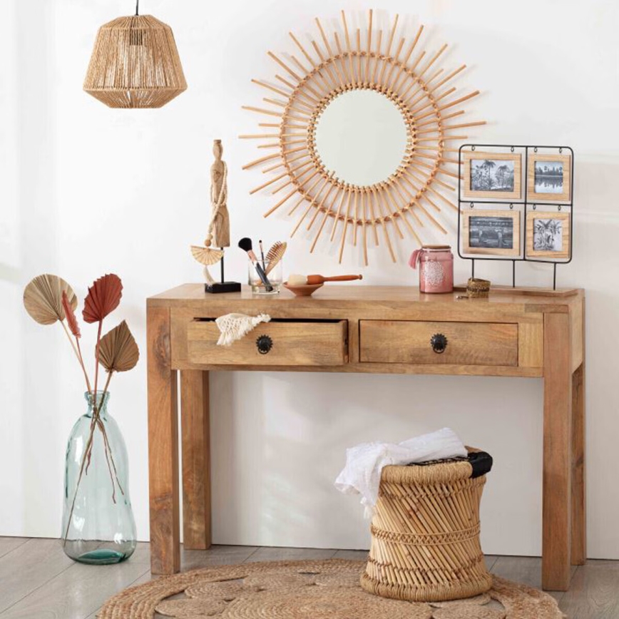 Atmosphera - Ljuskrona med textilsladd JILY 1xE27/40W/230V jute beige