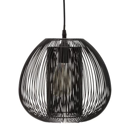 Atmosphera - Ljuskrona med textilsladd NODA 1xE27/40W/230V svart