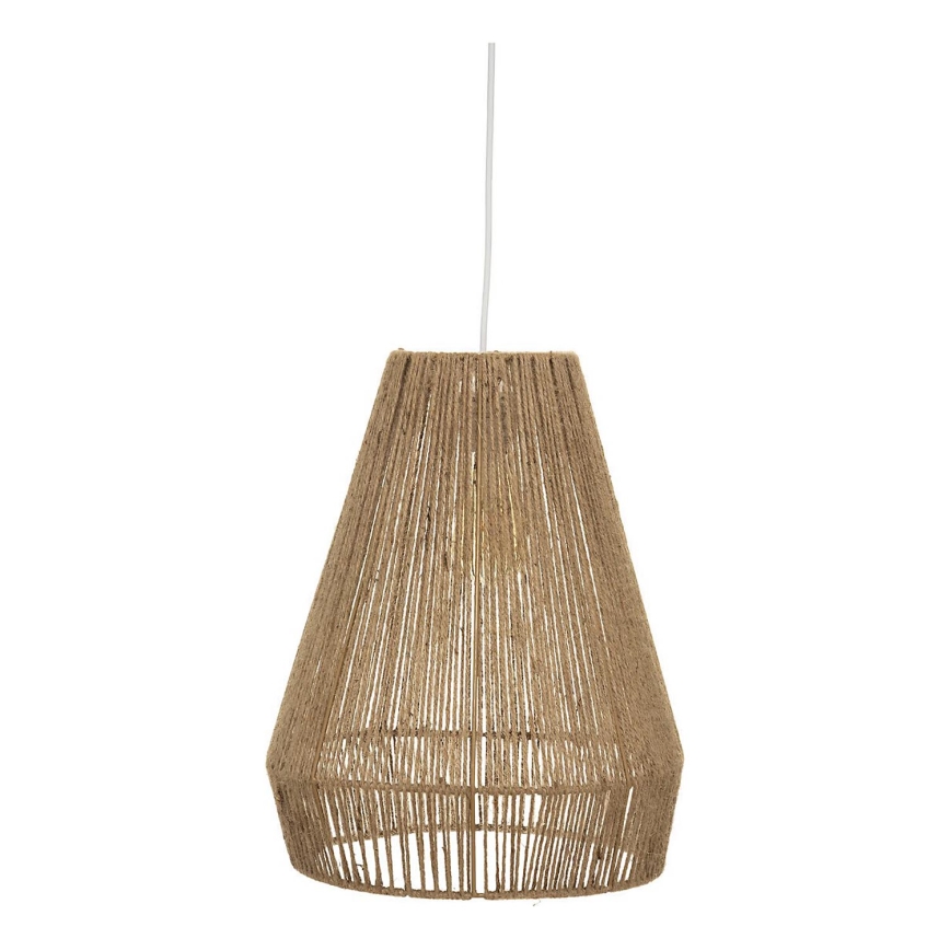 Atmosphera - Ljuskrona med textilsladd PALM 1xE27/40W/230V jute
