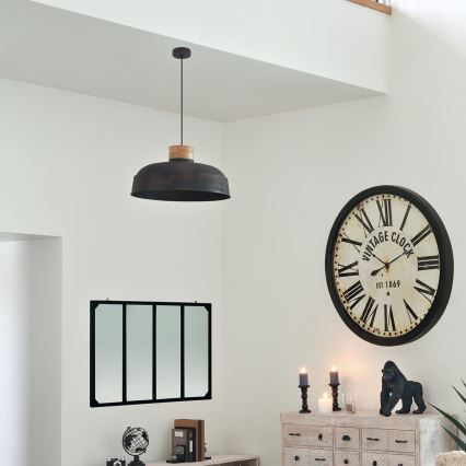 Atmosphera - Ljuskrona med textilsladd PRAO 1xE27/40W/230V