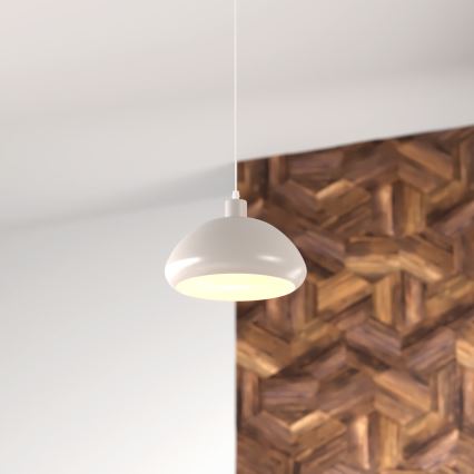 Atmosphera - Ljuskrona med textilsladd SAVIO 1xE27/40W/230V beige