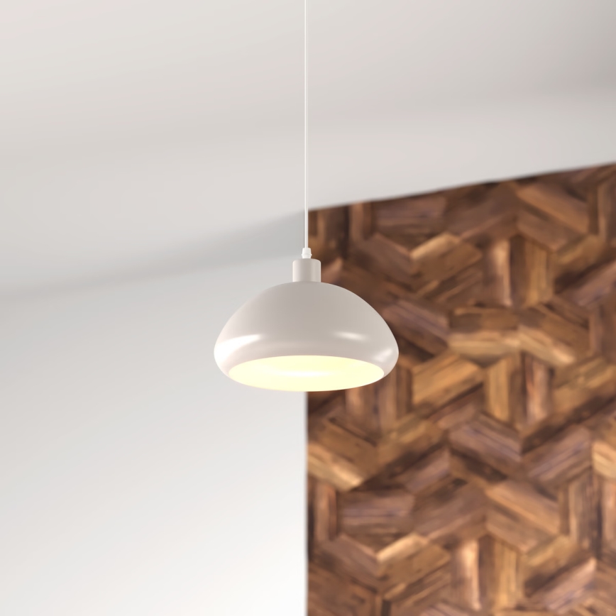 Atmosphera - Ljuskrona med textilsladd SAVIO 1xE27/40W/230V beige