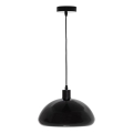 Atmosphera - Ljuskrona med textilsladd SAVIO 1xE27/40W/230V svart