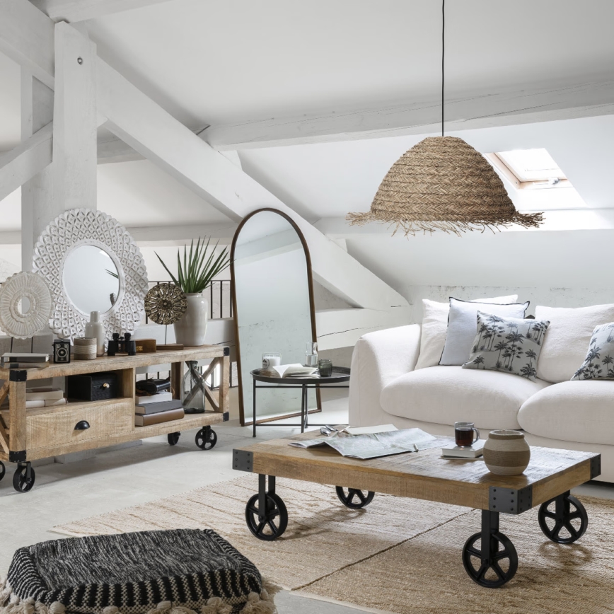 Atmosphera - Ljuskrona med textilsladd SEA VIEW 1xE27/40W/230V vass