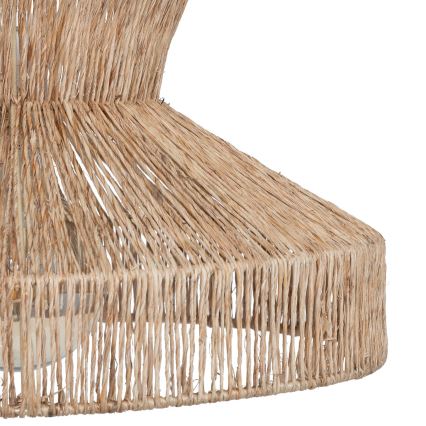 Atmosphera - Ljuskrona med textilsladd ZELIA 1xE27/40W/230V jute