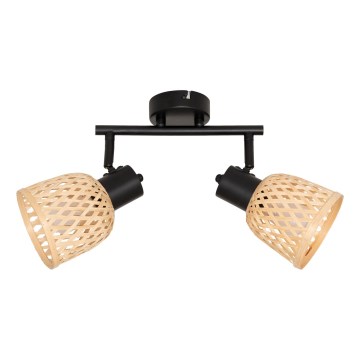Atmosphera - Spotlampa LIO 2xE27/25W/230V bambu