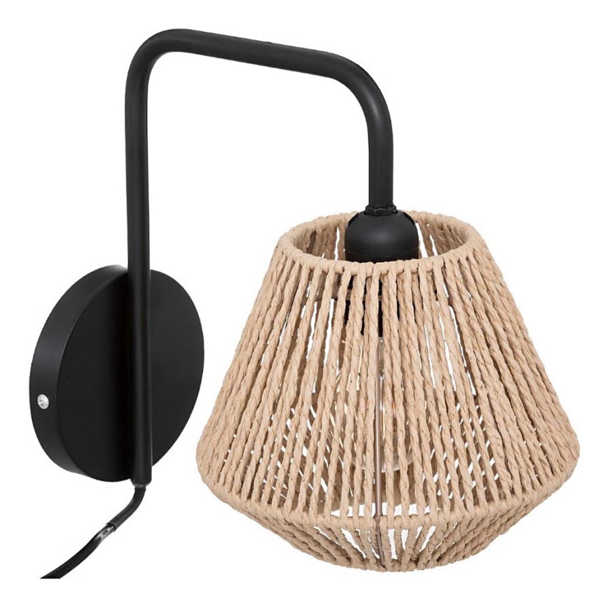 Atmosphera - Vägglampa JILY 1xE27/40W/230V jute