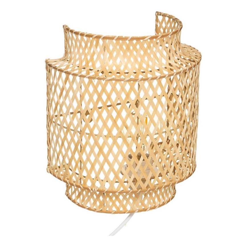 Atmosphera - Vägglampa LIBY 1xE27/40W/230V bambu
