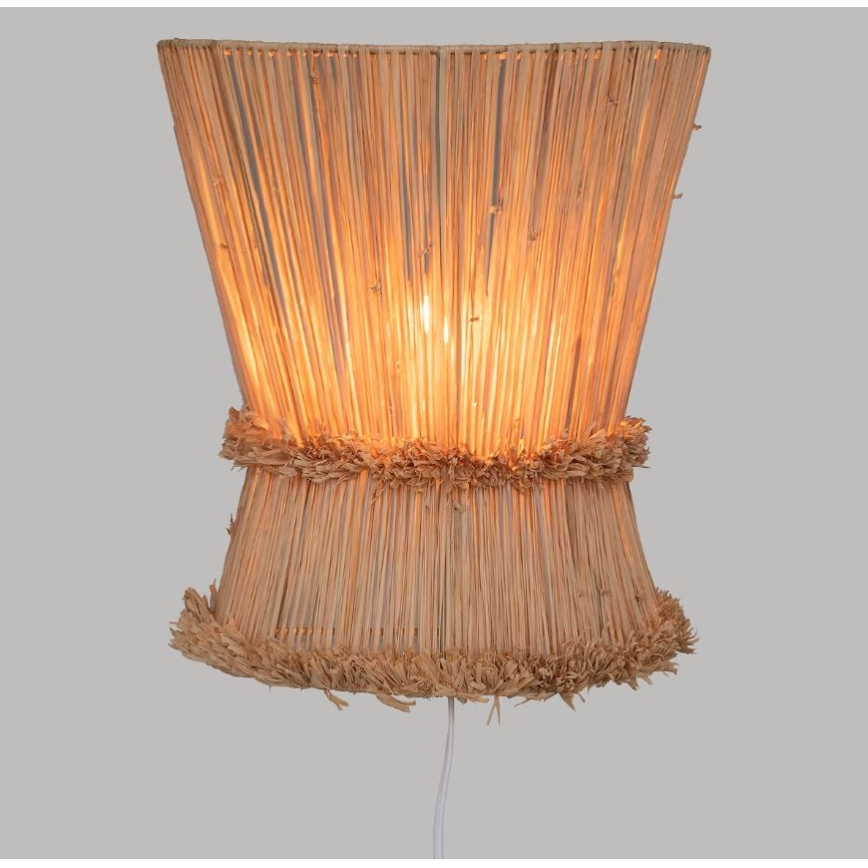 Atmosphera - Vägglampa LOA 1xE27/40W/230V raffiabaster