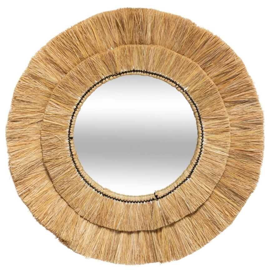 Atmosphera - Väggspegel ALBA diameter 57 cm raffiabaster
